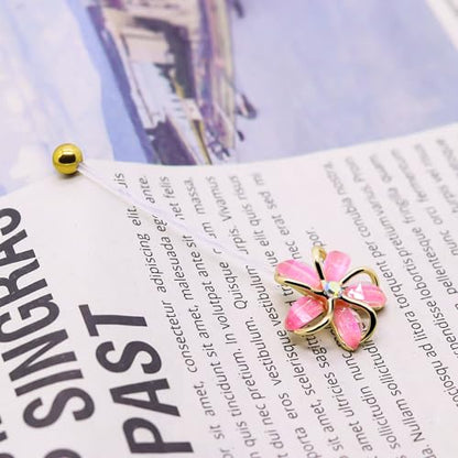VERAMI 14G 38mm Pregnancy Belly Button Rings Flexible Bioplast Long Bar Flower Belly Rings for Maternity Clear Navel Piercing Retainer - color: Gold-pink flower