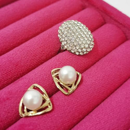 SCIKHETF Velvet Ring Earrings Studs organizer Tray Small Ring Insert Display Tray 5 Slots Stackable (Rose Red) - color: Rose Red