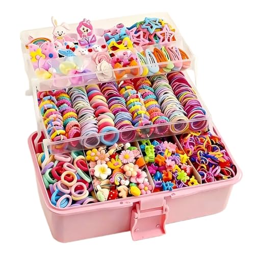 Little Girl Hair Accessories Set - Styling Tool | Girls Hair Accessories Set - for Carvinal Birthday Holiday Stocking Stuffer Dress Decor School