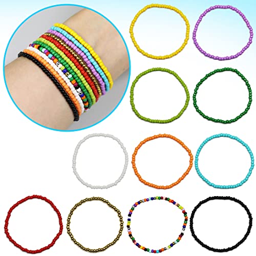 Bala&Fillic Beige Color 3mm Seed Beads About 3600pcs/100Grams in Bag, 8/0 Glass Craft Beads for Making Bracelet and Necklace (Beige) - color: Beige