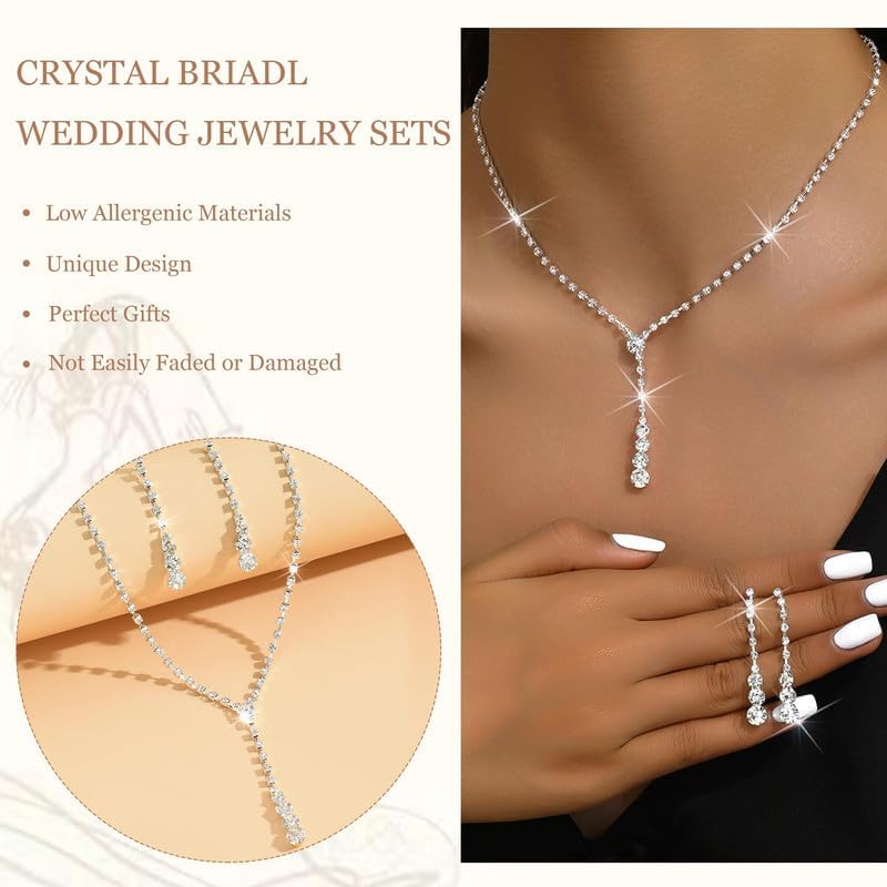 Gold Statement Choker Necklace for Women – Trendy Silver Long Layered Snake Chain Drop Necklace, Elegant Prom Party Jewelry Gift, Delicate Accessories for Her - color: A-Fashionable zircon tassel inlaid bridal jewelry