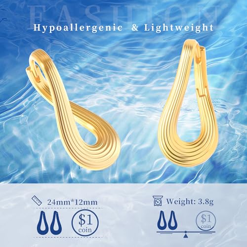 Gold Silver Huggie Hoop Earrings for Women 18K Gold & Sterling Silver Plated Cubic Zirconia Hoop Earrings Double Small Huggie Earring Lightweight Hypoallergenic Trendy Jewelry Gift - color: 02-Minimalist Gold
