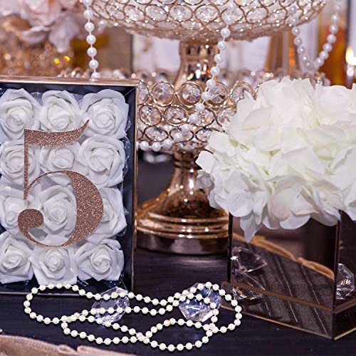 Hicarer 24 Pcs White Faux Pearl Necklaces Bulk White Beaded Necklaces 31.5 Inch for Women Girls Mardi Gras Wedding Bridal Birthday Tea Party Decorations
