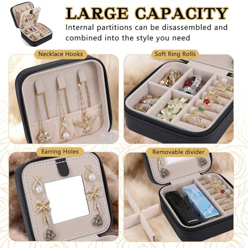 Travel Jewelry Case (Black) - color: Black