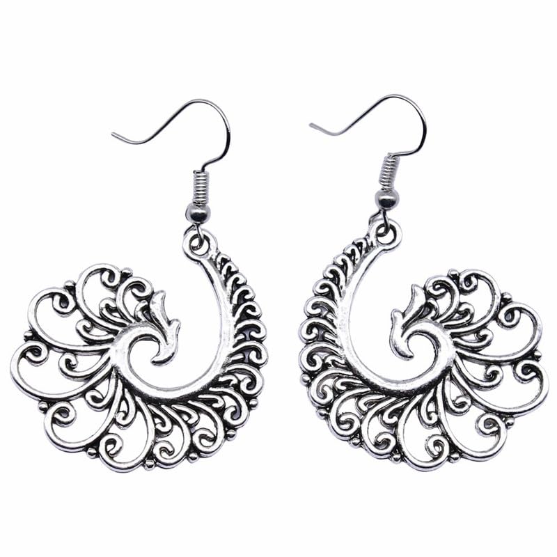 Retro Exaggerated Drop Earrings Personality Vintage Carved Dangle Earrings Daily Accessories Party Valentine's Day Jewelry Gifts for Women - style: Retro Style 15