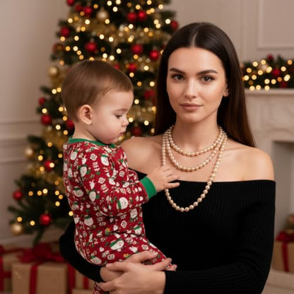 Pearl Necklaces for Women 60'' 70" Long Pearl Necklace 15.75'' Pearl Choker Necklace Chunky Bead Layered Faux Pearl Dangle Wedding Bridal 1920s Gatsby Christmas Costume Jewelry Gifts - color: Champagne-60''