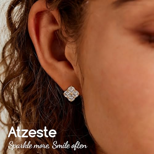 Shiny Gold Butterfly Earrings for Women | 14K Real Gold Plated Butterfly Earrings for Women, Dainty & Trendy Butterfly Stud Earrings for Fashion Jewelry Gifts - color: AZ34