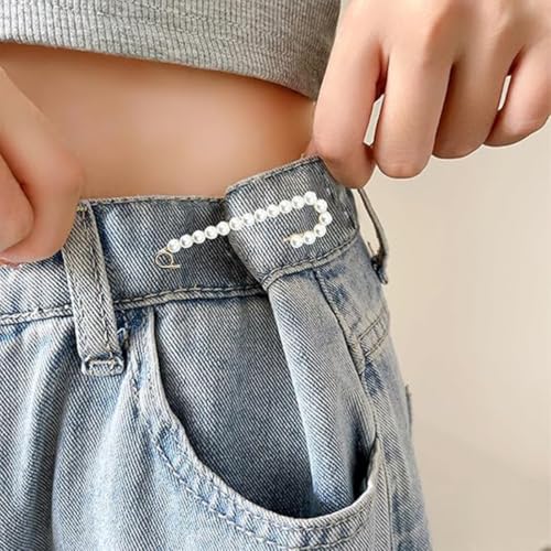 16 PCS Sweater Shawl Clips, Retro Pearl Crystal Brooch Safety Pins, Faux Safety Pins for Clothes for Women Girls Costume Accessory