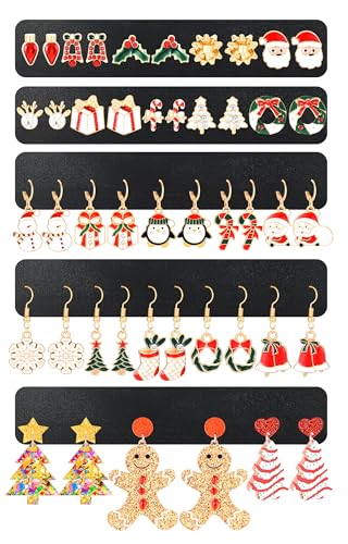 84 Pairs Gold Stud Earrings Set for Women Multipack, Fashion Pearl Cubic Zirconia Butterfly Earrings Packs Piercings, Hypoallergenic Stud Hoops Earrings for Gift - color: Style06-gold