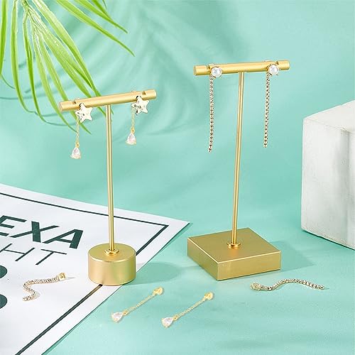 SUNNYCLUE 1 Box 8Pcs 2 Style Real 18K Gold Plated Earring Backs Ear Studs Rhinestone Tassel Earring Findings Long Chain Butterfly Ear Nuts for Jewelry Making Women Adult DIY Earrings Craft Accessories - color: 8pcs 2 Styles 18k Gold Plated Earring Backs T
