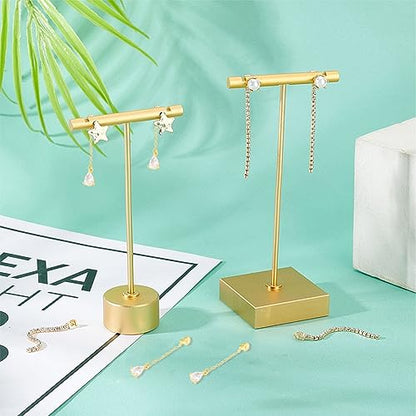 SUNNYCLUE 1 Box 8Pcs 2 Style Real 18K Gold Plated Earring Backs Ear Studs Rhinestone Tassel Earring Findings Long Chain Butterfly Ear Nuts for Jewelry Making Women Adult DIY Earrings Craft Accessories - color: 8pcs 2 Styles 18k Gold Plated Earring Backs T