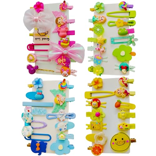 50PCS Hair Clips for Girls, Barrettes for Kids Teens, Cute Design Hair Pins, Toddler Girl Hair Accessories Headwear Styling Tools - color: color2
