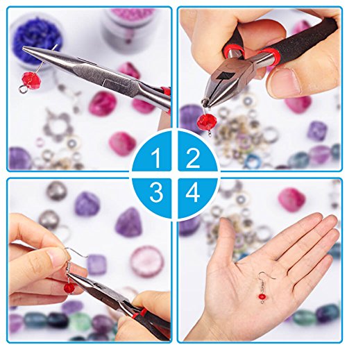 PAXCOO Jewelry Making Supplies Kit with Tools, Wires, Findings for Jewelry Repair and Beading