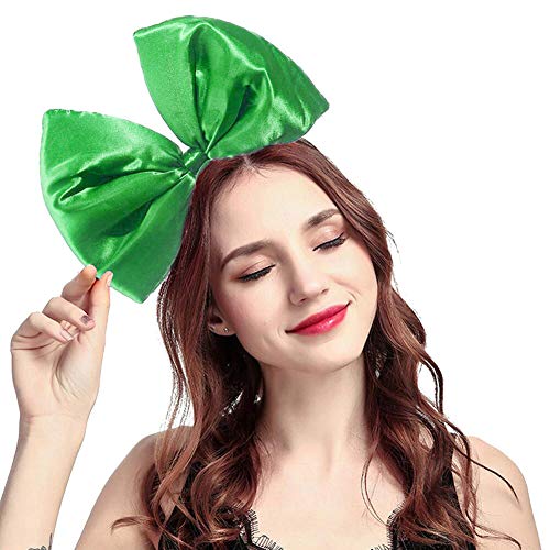 ZTL Women Huge Bow Headband Hairband Hair Hoop Accessories Party Props - color: Green
