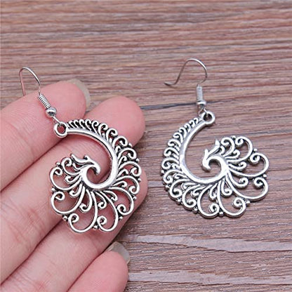 Retro Exaggerated Drop Earrings Personality Vintage Carved Dangle Earrings Daily Accessories Party Valentine's Day Jewelry Gifts for Women - style: Retro Style 15