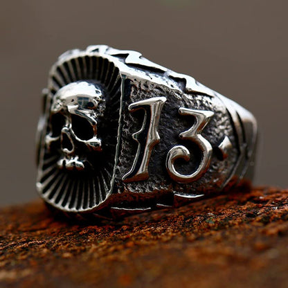 2023 Skull Ring Cool Evil Death Punk Rock Stainless Steel Rings Aly Style Jewelry - style: R1021