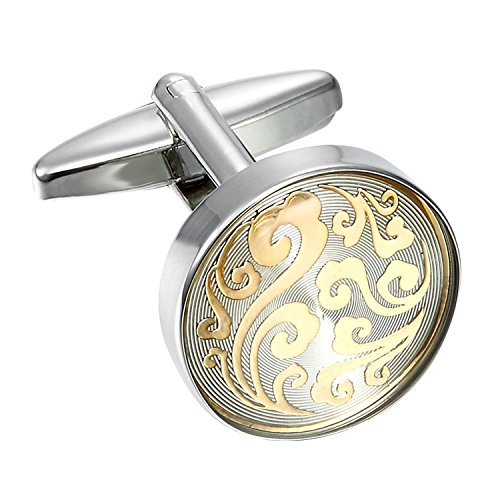 Urban Jewelry Mens Stainless Steel Nautical Knot Cufflinks Sharp Formal | Nautical Cufflinks Stainless Steel Rust Resistant Finish Polished Cufflink Finish Modern Cufflink Design Style - color: Oriental Style Cufflinks
