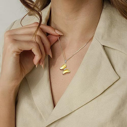 Aurora Tears Butterfly Necklace Earrings Ring Bracelet - Women 925 Sterling Silver Animal Butterflies Birthstone Pendant Crystal Wedding Birthday Jewelry - color: pendant-K.November