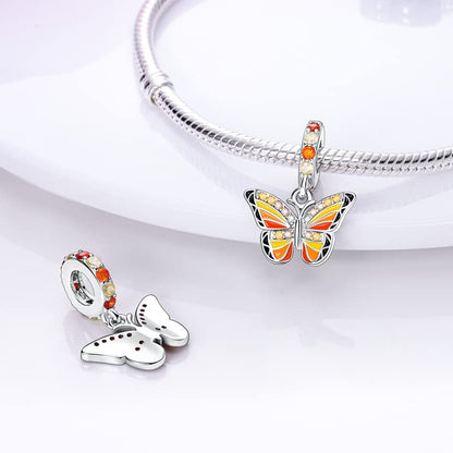925 Sterling Silver Charms for Bracelets and Necklaces Beads Jewelry Charms for Women - color: Magical Butterfly Charm