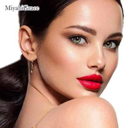 Hoop Invisible Clip On Earrings for Women Not Pierced Gold Small Twisted Hoop Comfortable Silver Large Clip On Earrings - color: 30mm Gold