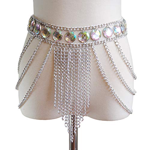Women's Sexy Suit Body Chain - color: E-Silvery Colour