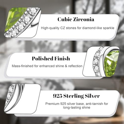 LaMenars 925 Sterling Silver Charms for Pandora Bracelets & Necklaces | Bead Charms Birthday Holiday Jewelry Gifts For Women - color: August Birthstone