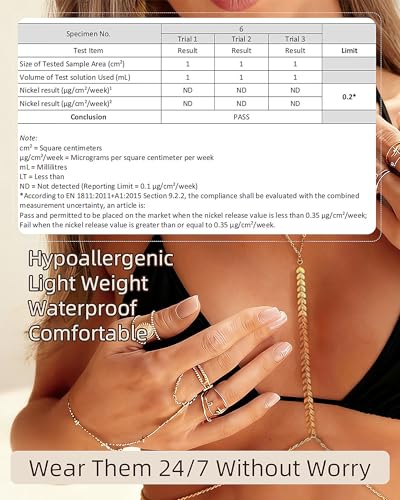 Hypoallergenic Waterproof 18K Gold Body Chain: Dainty 316L Surgical Stainless Steel Jewelry for Women Fashion, Cute Belly Waist Chain for Chest Stomach Hip Bikini Belt - color: Gold - Leaves