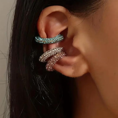 Ear Cuffs for Women – Clip On Cartilage Hoop Earrings – Huggie Hoop Earrings Jewelry Gifts - color: A