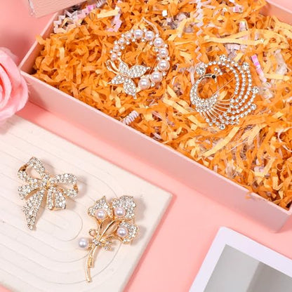 4pcs Brooches and Pins for Women, Flower Brooch, Crystal Pearl Brooch, for Women Fashion Accessories - style: Peacock