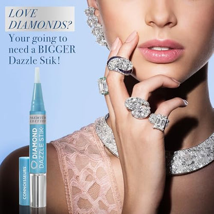 CONNOISSEURS Diamond Dazzle Stik - Portable Diamond Cleaner for Rings and Other Jewelry - Bring Out The Sparkle in Your Diamonds and Precious Stones - style: Premium