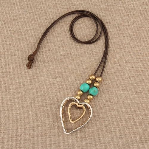 Boho Necklaces for Women Chunky Circle Necklace Bohemian Necklaces | Chunky Boho Necklace for Women Layered Boho Circle Leather Choker Necklace Long Vintage Necklaces Bohemian Jewlery Gifts - style: Large Pendant Necklace Women