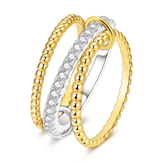 Stackable Rings Set for Women with 5A Cubic Zirconia Gift for Statement Rings Promise Rings Party Favor Ring-packs - style: Rings Set 2