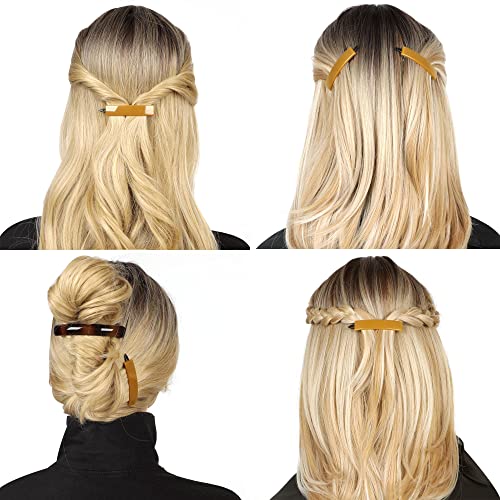 12pcs Hair Barrettes Set for Women and Girls, Hair Clips for Thick Thin Fine Hair, Non-metal Hair Accessories, Non-Slip Grip Handmade Snap Hairpin, BPA Free | Non-metal BPA-free snap hairpins with a non-slip grip for thin, fine or thick hair; handmade in