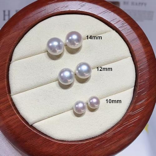 Pearl Clip on Earrings for Women Drop Clip Earrings for Women Gold Plated White Imitation Pearl Earrings Fashion - color: White Pearl 14mm