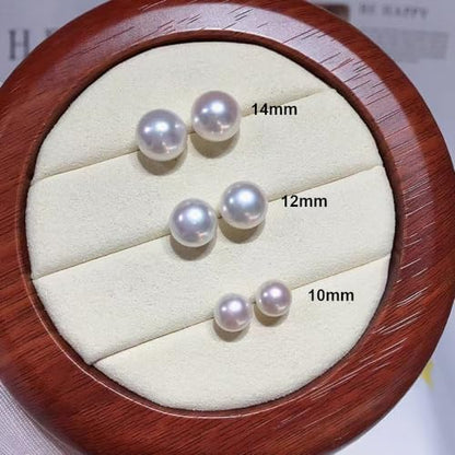 Pearl Clip on Earrings for Women Drop Clip Earrings for Women Gold Plated White Imitation Pearl Earrings Fashion - color: White Pearl 14mm
