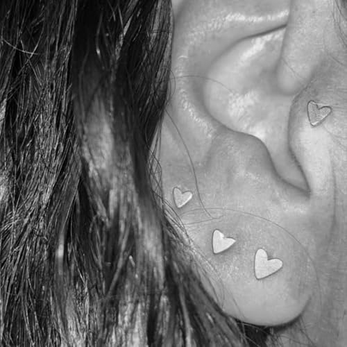 20g 16g Tragus Piercing Jewelry Helix Earrings Threadless Flat Back Earrings for Women Forward Helix Cartilage Earring Tragus Jewelry Medusa Labret Lip Piercing Jewelry Lip Studs 16 Gauge 8mm - color: B8 - threadless 16g 6+8mm - silver