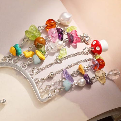Elf Ear Cuff Colorful Tassel Single Left Non Piercing Earring for Women