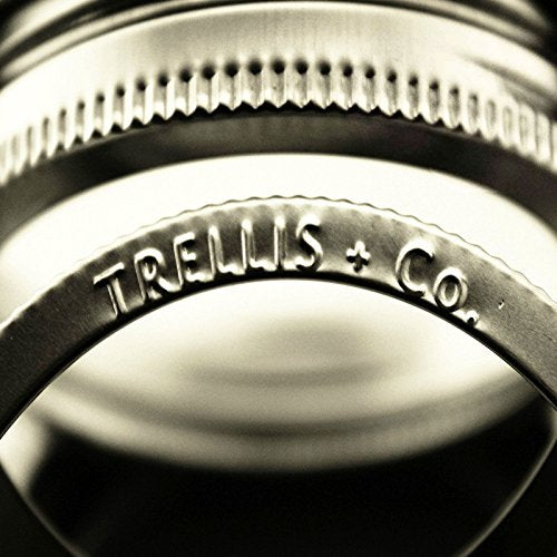 Trellis + Co.Stamped Stainless Steel Wide Mouth Mason Jar Replacement Rings | Bands / Tops Durable & Rustproof For Pickling, Canning, Storage (6 Pack) - size: 6 Pack