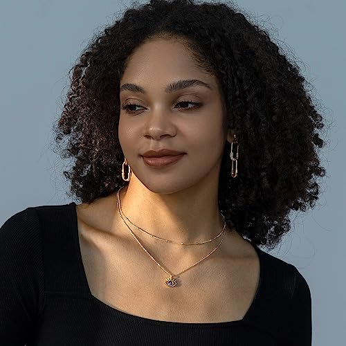 Layered Necklaces for Women - 14K Dainty Gold Plated Layering Chokers Necklaces Set Multilayer Delicate Necklace Trendy Adjustable Long Layered Necklaces for Women - style: 25 Evil Eye Necklace