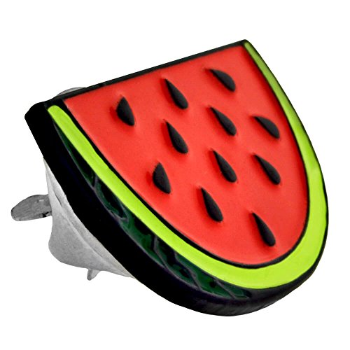 PinMart's Fruit Food School Teacher Enamel Lapel Pin - color: Fruit Set Gold and Black Dye Plated, size: 4pc Gift Set