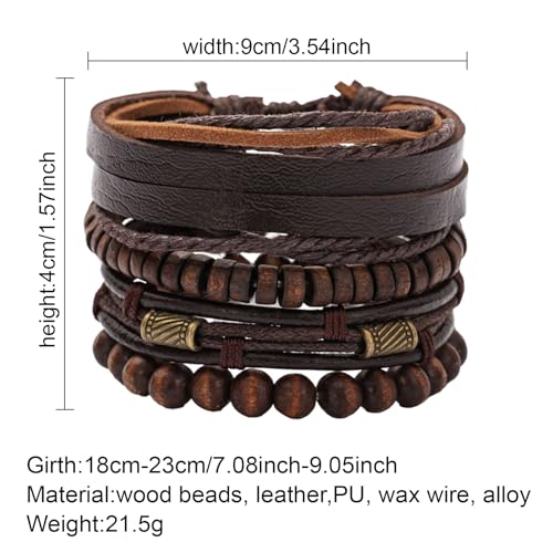 Wood Bead Necklace Africa Wooden Chain Statement Unisex Chunky Necklaces - color: 1 wood necklace+1#