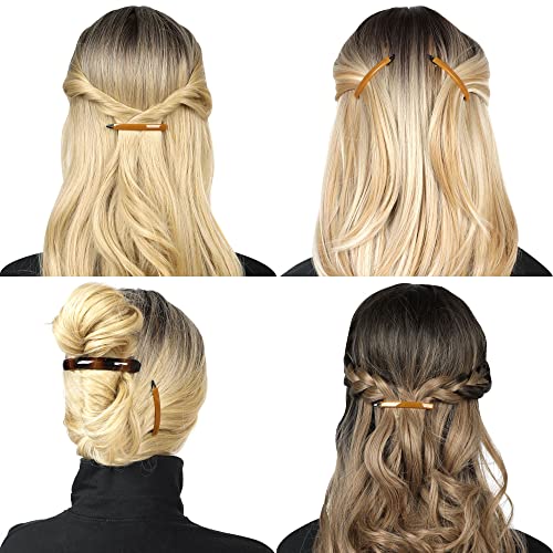 12pcs Hair Barrettes Set for Women and Girls, Hair Clips for Thick Thin Fine Hair, Non-metal Hair Accessories, Non-Slip Grip Handmade Snap Hairpin, BPA Free | Non-metal BPA-free snap hairpins with a non-slip grip for thin, fine or thick hair; handmade in