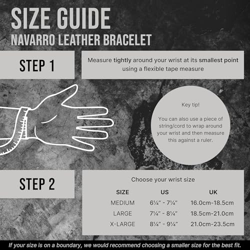 Forge & Foundry Men's Adjustable Black Leather Bracelet | Genuine Woven Leather with Snap Clasp | Design-Led, Artisan Jewelry from London [Navarro] - color: Silver - Single Strand, size: Medium