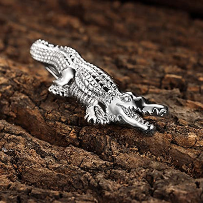 HAWSON 2 inch Tie Clip for Men-Novelty Sport Necktie Bar Clip,Tie Pin,Special Interesting Gift for Men - style: Crocodile