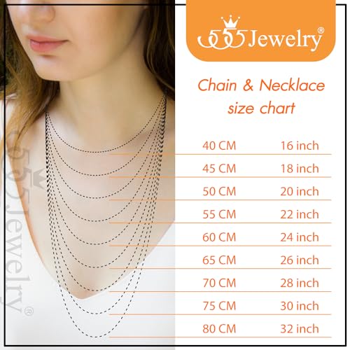 555Jewelry 1.2mm Stainless Steel Snake Chain Necklace for Men & Women, 16-28 Inch - color: Silver