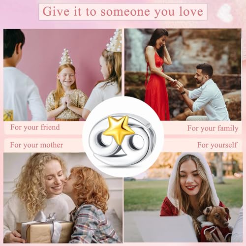 925 Sterling Silver 12 Astrological Signs Charm for Bracelets and Necklace Happy Birthday Charms for Bracelet and Necklace Valentine's Day Mother's Day Gift - style: Cancer Charm