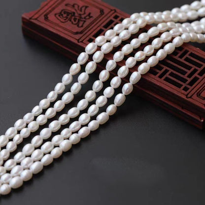 50 Pcs Natural Pearls for Jewelry Making AAA White Natural Freshwater Pearls Beads 9-10mm No-Holes Oval Pearl Beads Jewelry Production, Handicraft Production, for Manza - color: White 9-10mm without holes.