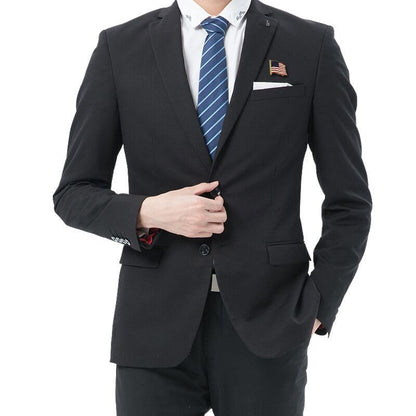 Boutonniere Suit Lapel Stick Brooch Pin - color: Brooch-gold A flag