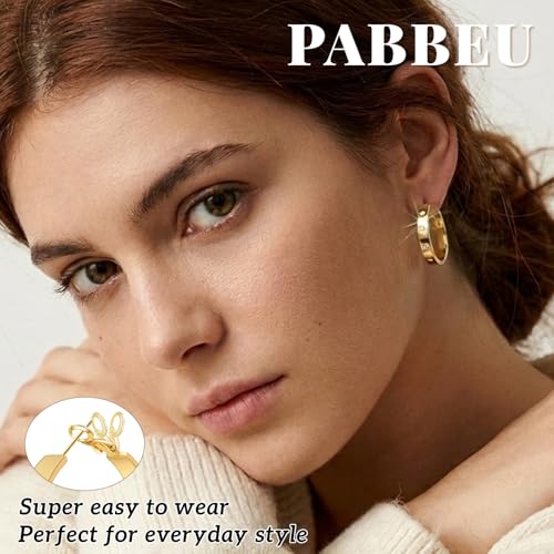 5MM Wide 925 Sterling Silver Post Hoop Earrings Hypoallergenic Lightweight | Sparkly 14K Gold Plated Large Rhinestone Hoop Earrings Big Cubic Zirconia Earring Hoops for Sensitive Ears 30/40/50/60/70MM - color: 40mm Gold