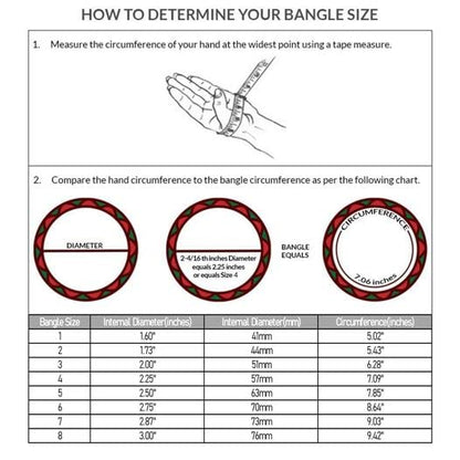 Treasure Jewelry Bollywood Bangles Gold Plated Bangle Set of 6 (Tricolor, Size 4-2.25in diameter)